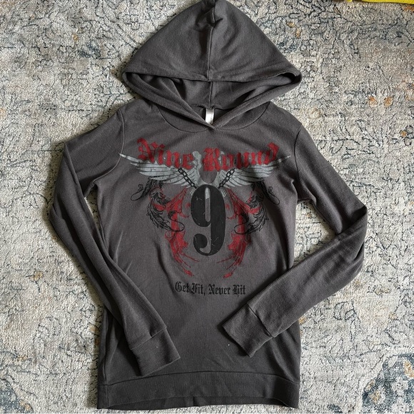 Grey graphic hoodie - Picture 4 of 5